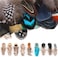 MWOOT 9 Styles Assorted Crafts Feathers, 180Pcs DIY Dreamcatcher Crafts Art Decor Feathers, DIY Earring Wings Carnival Party Mask Activities Project Accessories Small Feather - Mixed Green Blue Brown.