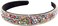 Wecoe Rhinestone Headband for Women - Crystal Bling Diamond Padded, Glitter Sparkly, Birthday Girl, Retro Hair Accessories - Gifts for Women Ladies (Mixed Color.