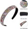 Wecoe Rhinestone Headband for Women - Crystal Bling Diamond Padded, Glitter Sparkly, Birthday Girl, Retro Hair Accessories - Gifts for Women Ladies (Mixed Color.