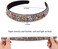 Wecoe Rhinestone Headband for Women - Crystal Bling Diamond Padded, Glitter Sparkly, Birthday Girl, Retro Hair Accessories - Gifts for Women Ladies (Mixed Color.