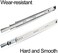 KCOLVSION 1 Pair 22 Inch 260 Lb Capacity Heavy Duty Drawer Slides(with Stainless Screws,Side Mount Undermount Full Extension 3 Fold Ball Bearing Stainless Steel Hardware Drawer Rails.