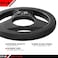 JFIT Olympic 2" Cast Iron Grip Plate OR 2" Rubber Bumper Plates for Barbell - Singles OR Pairs - 6 Weights Available (2. 5lbs to 45lbsPlates for Strength Training, Weightlifting, Bodybuilding.