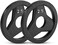 JFIT Olympic 2" Cast Iron Grip Plate OR 2" Rubber Bumper Plates for Barbell - Singles OR Pairs - 6 Weights Available (2. 5lbs to 45lbsPlates for Strength Training, Weightlifting, Bodybuilding.