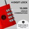 desired tools Padlock (2 Pack4 Digit Combination Lock - for Gym School Locker, Outdoor Gate, Shed, Fence, and Storage - Weatherproof Metal - Keyless, Easy to Set, Resettable - Red.