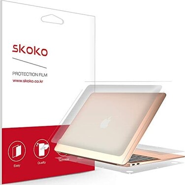 skoko [4 in 1 Full Body Protector Skin Film Compatible with MacBook Air 13 Inch 2021 M1 (A2337, Bubble Free,Similar to Screen Protector TPU Matte Film, Cover, Skins, Decals,Sticker.