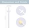 Rolybag 60 Pieces Plastic Wax Applicator Wands with Disposable Spatulas for Nose Hair Removal and Nostril Cleaning.