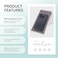 Halsa EMF Protection Phone Sleeve, EMF Blocking Carrying Case, Cell Phone Pouch. High Shielding Efficiency, Fits in Pocket or Purse. Fits Most Phones. 4"x 8" Size. Grey.