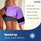 REVIX Shoulder Ice Pack Reusable Gel Ice Wrap for Shoulder Fatigue, Promotes Post-Workout Recovery, Cold Therapy Compression for Man and Women, Purple.