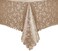 Romanstile Rectangle Vinyl Tablecloth,100% Waterproof Heavy Duty Oil Spill Proof Stain Resistant Plastic PU Table Cover with Flannel Backing for Kitchen, Dining (Rose Champagne, 52 x 70.