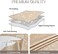 Romanstile Rectangle Vinyl Tablecloth,100% Waterproof Heavy Duty Oil Spill Proof Stain Resistant Plastic PU Table Cover with Flannel Backing for Kitchen, Dining (Rose Champagne, 52 x 70.