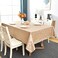 Romanstile Rectangle Vinyl Tablecloth,100% Waterproof Heavy Duty Oil Spill Proof Stain Resistant Plastic PU Table Cover with Flannel Backing for Kitchen, Dining (Rose Champagne, 52 x 70.
