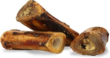 Pet Craft Supply Buffalo Marrow Bones Dog Chews Treats for Aggressive Chewers Long Lasting Rawhide Free Premium Slow Roasted 3 Pack.