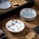 Swuut Japanese Style Ceramic Dipping Bowls,4 Inch Side Dishes Sauce Dishes for Sushi,Sauce,Snack and Soy,3 Oz Blue and White Pinch Bowls for Kitchen Prep - Set of 6(4 inch.