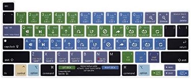 WYGCH Serato DJ Silicone Shortcuts Keyboard Cover Skin for MacBook Pro 16 inch A2141 2019 New 2020 New Pro 13. 3 inch A2338 M1/A2251/A2289 with Touch BarTouch ID US Version.