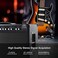 LEKATO Wireless Guitar System 2. 4GHz Rechargeable Audio Wireless Transmitter Receiver 6 Channels for Guitar Bass Electric Instruments, Stereo and Mono 1/4&rdquo;1/8&rdquo; 2 in 1 Plugs,Black(WS-60.