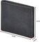 Wise Owl Accessories Real Leather Mens Bifold Wallet RFID Blocking Slim Minimalist Front Pocket - ThinStylish with ID Window in Gift Box (Crazy Horse, Black.