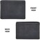 Wise Owl Accessories Real Leather Mens Bifold Wallet RFID Blocking Slim Minimalist Front Pocket - ThinStylish with ID Window in Gift Box (Crazy Horse, Black.