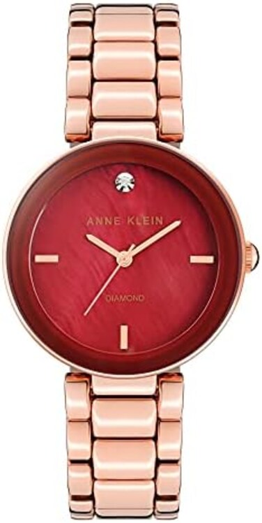 Anne Klein Womens Quartz Watch, Analog Display and Ceramic Strap.