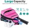 Himal Outdoors Tennis Backpack Tennis Bag - Large Storage Holds 2 Rackets and Necessities With Tennis,Pickleball,Racketball,Suitble for Women,Men and Teenagers.