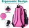 Himal Outdoors Tennis Backpack Tennis Bag - Large Storage Holds 2 Rackets and Necessities With Tennis,Pickleball,Racketball,Suitble for Women,Men and Teenagers.