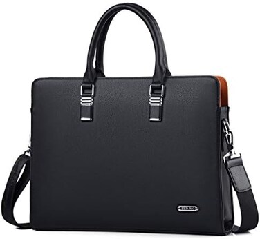 FSD.WG FSD. WG]Business Bag Leather Briefcase Shoulder Laptop Business Bag for Men.