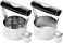 HULISEN Donut Cutter3. 5 inch Biscuit Cutter (Set of 2, with Soft Grip Handle, Bonus 2 Pcs Small Cookies Cutter - Stainless Steel Professional Baking Dough Tool Set, Gift Package.