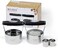 HULISEN Donut Cutter3. 5 inch Biscuit Cutter (Set of 2, with Soft Grip Handle, Bonus 2 Pcs Small Cookies Cutter - Stainless Steel Professional Baking Dough Tool Set, Gift Package.
