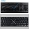 MUBUY-GOL 2 Pack Universal Arabic Keyboard Stickers, Transparent Background, with Blue Lettering for Computer Laptop Notebook Desktop, Replacement Computer Keyboard Stickers (Arabic.