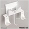 Hosanwell Xbox Series S Wall Mount, Xbox Series S Wall Mount Kit, with Detachable Controller HolderHeadphone Hanger Heat Dissipation (NOT for Xbox ONE S.