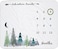 Yoothy Baby Monthly Milestone Blanket for Boy Girl Gender Neutral Gift for Baby Shower, Mountain Blanket for Newborn Picture, Wreath12 Stickers Included, Soft Flannel Blanket 45''x40''.