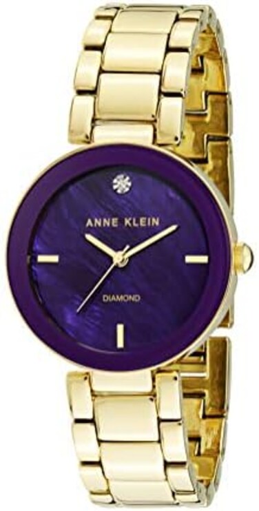 Anne Klein Womens Quartz Watch, Analog Display and Ceramic Strap.