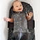 Happiest Baby SNOO Sleep Sack - 100% Organic Cotton Baby Swaddle Blanket - Doctor Designed Promotes Healthy Hip Development (Graphite Stars, Small.