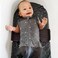 Happiest Baby SNOO Sleep Sack - 100% Organic Cotton Baby Swaddle Blanket - Doctor Designed Promotes Healthy Hip Development (Graphite Stars, Medium.