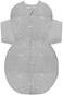 Happiest Baby SNOO Sleep Sack - 100% Organic Cotton Baby Swaddle Blanket - Doctor Designed Promotes Healthy Hip Development (Graphite Stars, Medium.