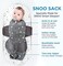 Happiest Baby SNOO Sleep Sack - 100% Organic Cotton Baby Swaddle Blanket - Doctor Designed Promotes Healthy Hip Development (Ivory Planets, Medium.