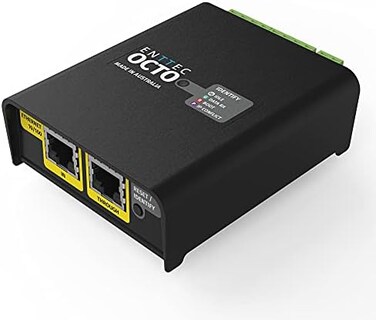 Enttec OCTO Mk2 71521 8 Universe DIN Rail EDMX to LED Pixel ConverterController - DMX Over Ethernet.
