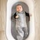 Happiest Baby SNOO Sleep Sack - 100% Organic Cotton Baby Swaddle Blanket - Doctor Designed Promotes Healthy Hip Development (Graphite Planets, Large.