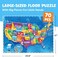 Momo &amp; Nashi MomoNashi United States Puzzle For Kids - 70 Piece USa Map 50 With Capitals Childrens Jigsaw Geography Puzzles Ages 4-8, 5, 6, 7, 8-10 Year Olds US Learning.