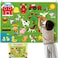 WATINC Felt Farm Story Board Set 3. 5Ft 38Pcs Preschool Pets Storyteller Flannel Board Livestock Educational Toys Toddler Birthday Gift.