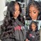 Wingirl Lace Front Human Hair Wigs for Women Pre Plucked Hairline 220% Denisty Brazilian Body Wave Lace Front Wigs with Baby Hair Natural Color(26Inch, 220% denisty.