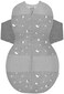 Happiest Baby SNOO Sleep Sack - 100% Organic Cotton Baby Swaddle Blanket - Doctor Designed Promotes Healthy Hip Development (Graphite Planets, Small.