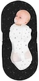 Happiest Baby SNOO Sleep Sack - 100% Organic Cotton Baby Swaddle Blanket - Doctor Designed Promotes Healthy Hip Development (Ivory Planets Black Wings, Large.