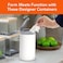 Spectrum Diversified Decorative Refillable Wet Dispenser for Household, Stylish Holder for Cleaning Wipes, White.