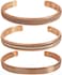 Touchstone Tibetan Indian Spiritual Buddha Bracelet Three Metal Copper Brass Peace Healing Chakra Yoga Meditation Mantra Jewelry for Women and Men.