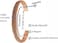 Touchstone Tibetan Indian Spiritual Buddha Bracelet Three Metal Copper Brass Peace Healing Chakra Yoga Meditation Mantra Jewelry for Women and Men.
