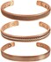 Touchstone Tibetan Indian Spiritual Buddha Bracelet Three Metal Copper Brass Peace Healing Chakra Yoga Meditation Mantra Jewelry for Women and Men.