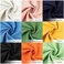 BERYA 6 Pcs Linen Needlework Fabric, Square Embroidery Fabric 9 Colors Stitch Cloth for Garment Crafts and Decoration Embroidery Project.