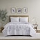 Comfort Spaces Reversible Quilt Set-Vermicelli Stitching Design All Season, Lightweight, Coverlet Bedspread Bedding, Matching Shams, Full/Queen (90 in x 90 in, Kate Floral Purple 3 Piece.