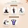 SoulGenie HEALTHANDYOGA StretchNHeal Multi-Use Wooden Yoga Stick &ndash; Physical Workout Exercise Dowel, Stretch and Mobility Stick - Easy Carry, Collapsible and Portable Posture Corrector Pole.
