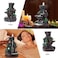 SPACEKEEPER Incense Burner, Backflow Incense Holder 2 sides Waterfall Incense Burnier with 120 Backflow Incense Cones, 30 Incense Sticks, Aromatcherapy Ornamen for home.